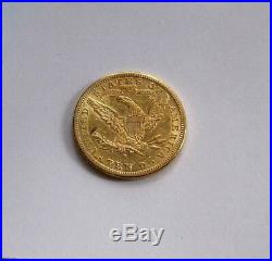 1881 S USA 10 Dollars Gold Eagle Coin Dollar Xf / Au