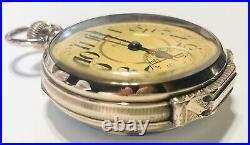 1885 Elgin Mod 1 Grade 5 14k Solid Gold Salesman Box Case Coin Edge Pocket Watch