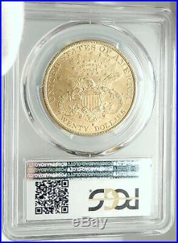 1892 S UNITED STATES US Liberty Head Gold Double Eagle Coin PCGS MS 62 i75985