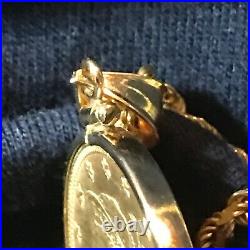 1894 $10 Liberty Head/Eagle Solid GOLD COIN in Solid 14k Bezel/Pendant