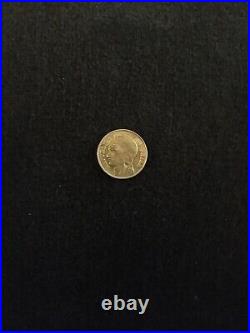 1895 SOLID GOLD CHILE 5 PESOS LIBERTY COIN A Change From A Sovereign Maybe