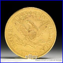 1899 Coronet Liberty Head Gold $5 Half Eagle Coin Excellent Condition