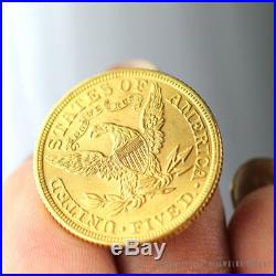 1899 Coronet Liberty Head Gold $5 Half Eagle Coin Excellent Condition