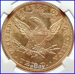 1899 S United States of America GOLD EAGLE $10 Antique Coin NGC MS 61 i73694