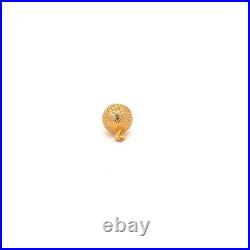 18K Gold Pendant Charm Money Lucky Coin 18K Gold Pendant Charm Money Lucky Coin