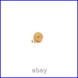 18K Gold Pendant Charm Money Lucky Coin 18K Gold Pendant Charm Money Lucky Coin