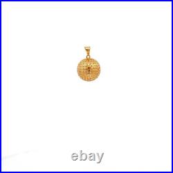 18K Gold Pendant Charm Money Lucky Coin 18K Gold Pendant Charm Money Lucky Coin