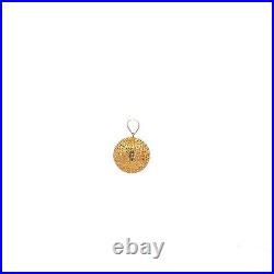 18K Saudi Gold Pendant Charm Money Lucky Coin Ball Fine Jewelry 1.11 grams 18K Saudi Gold Pendant Charm Money Lucky Coin Ball Fine Jewelry 1.11 grams