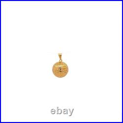 18K Saudi Gold Pendant Charm Money Lucky Coin Ball Fine Jewelry 1.11 grams 18K Saudi Gold Pendant Charm Money Lucky Coin Ball Fine Jewelry 1.11 grams