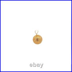 18K Saudi Gold Pendant Charm Money Lucky Coin Ball Fine Jewelry 1.11 grams 18K Saudi Gold Pendant Charm Money Lucky Coin Ball Fine Jewelry 1.11 grams