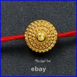18k Solid Yellow Gold 8mm Fancy Granulation Coin Spacer Finding Bead (1) or (5) 18k Solid Yellow Gold 8mm Fancy Granulation Coin Spacer Finding Bead (1) or (5)