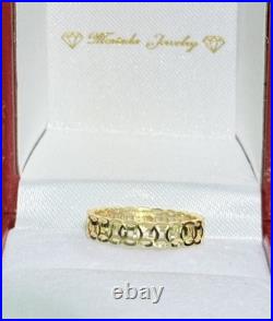 18k Solid Yellow Gold Lucky Coin Money Band Ring. Size 5, 1.73 Grams 18k Solid Yellow Gold Lucky Coin Money Band Ring. Size 5, 1.73 Grams