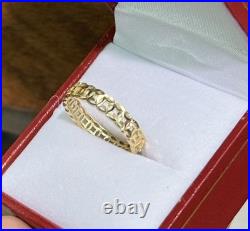 18k Solid Yellow Gold Lucky Coin Money Band Ring. Size 5.5, 1.78 Grams 18k Solid Yellow Gold Lucky Coin Money Band Ring. Size 5.5, 1.78 Grams