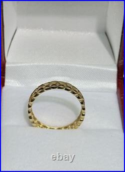 18k Solid Yellow Gold Lucky Coin Money Band Ring. Size 5.5, 1.78 Grams 18k Solid Yellow Gold Lucky Coin Money Band Ring. Size 5.5, 1.78 Grams