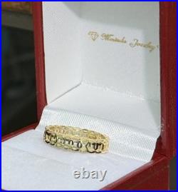 18k Solid Yellow Gold Lucky Coin Money Band Ring. Size 5.5, 1.78 Grams 18k Solid Yellow Gold Lucky Coin Money Band Ring. Size 5.5, 1.78 Grams