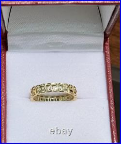 18k Solid Yellow Gold Lucky Coin Money Band Ring. Size 5.5, 1.78 Grams 18k Solid Yellow Gold Lucky Coin Money Band Ring. Size 5.5, 1.78 Grams