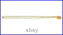 1901 Coronet Head Gold 5 Eagle Coin Necklace 14K Solid Gold Liberty Necklace