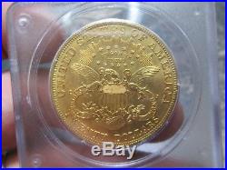 1904 20 DOLLAR LIBERTY GOLD COIN IN PCGC MS60 uncirculated CONDITION