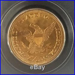 1904 $2.5 Gold Liberty Head Coin PCGS MS66