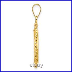 1905-1955 Mexico 5 Pesos Screw Top Twisted Rope Coin Bezel in 14k Gold 1905-1955 Mexico 5 Pesos Screw Top Twisted Rope Coin Bezel in 14k Gold