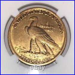 1907 $10 Indian NGC AU Details No Motto Gold Coin