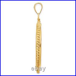 1907-1933 US $20 St Gaudens Double Eagle Screw Top Rope Coin Bezel in 14k Gold 1907-1933 US $20 St Gaudens Double Eagle Screw Top Rope Coin Bezel in 14k Gold