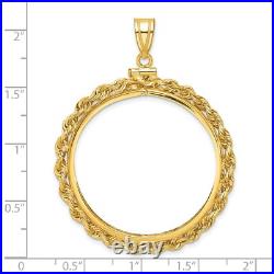 1907-1933 US $20 St Gaudens Double Eagle Screw Top Slim Knot Coin Bezel 14k Gold 1907-1933 US $20 St Gaudens Double Eagle Screw Top Slim Knot Coin Bezel 14k Gold