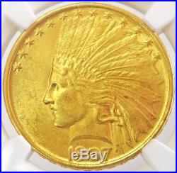 1907 Gold United States $10 Dollar Indian Head Eagle Coin Ngc Mint State 62