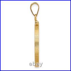 1908-1929 US $5 Indian Half Eagle Screw Top Reeded Border Coin Bezel in 14k Gold 1908-1929 US $5 Indian Half Eagle Screw Top Reeded Border Coin Bezel in 14k Gold