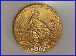 1911 $2 1/2 Indian Head Gold Coin Quarter Eagle NGC Retro Old Holder! Soap Bar