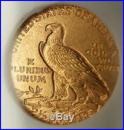 1911-D $2.50 Indian Quarter Eagle Gold Coin NGC MS-64 Very Choice UNC KEY DATE