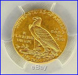 1911-D $2.50 US Indian Head Gold Quarter Eagle Coin Graded PCGS MS62 Strong D