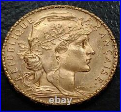 1912 Marianne 20 Franc Solid Gold Coin