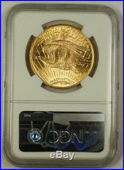 1914-S US St Gaudens $20 Double Eagle Gold Coin NGC MS-63 Very Choice