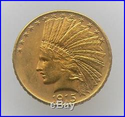 1915 $10 Dollar Indian Head Gold Eagle Coin
