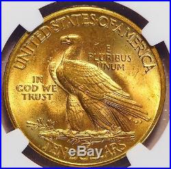 1915 $10 US Indian Head Gold Eagle Coin (NGC MS 63 MS63) LUSTER (06039)