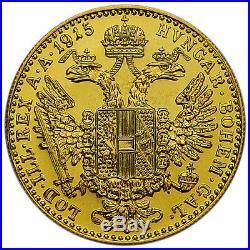 1915 Austria Gold 1 Ducat Coin. 1106 oz. AGW SKU30564