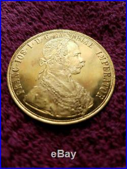 1915 Austrian 4 Ducat Solid Gold Coin. 449 Troy oz. 986 Fine