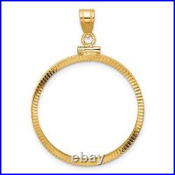 1917-1959 Mexico 20 Pesos Screw Top D/C Faceted Coin Bezel in 14k Gold 1917-1959 Mexico 20 Pesos Screw Top D/C Faceted Coin Bezel in 14k Gold