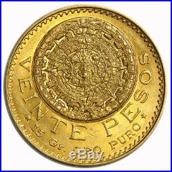 1917 Mexico 20 Pesos Gold Coin