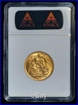 1917 P SOV Australia Full Sovereign Gold Coin (ANACS MS 62 MS62) (A3426)