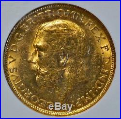 1917 P SOV Australia Full Sovereign Gold Coin (ANACS MS 62 MS62) (A3426)