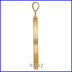 1921-1947 Mexico Centenario 50 Pesos Screw Top Reeded Border Coin Bezel 14k Gold 1921-1947 Mexico Centenario 50 Pesos Screw Top Reeded Border Coin Bezel 14k Gold