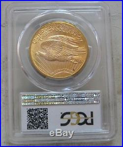 1923-d $20 Saint Gaudens Gold Coin. Pcgs Ms 65