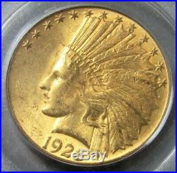 1926 Gold $10 Indian Head Coin Green Label Pcgs Mint State 62