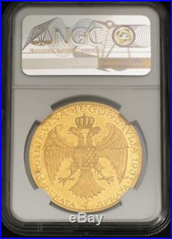 1931, Yugoslavia, King Alexander I. Gold 4 Ducats (4 Dukata) Coin. NGC AU-58