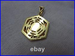 1945 Mexico Gold Dos Pesos Mounted in 18KT Solid Yellow Gold Pendant
