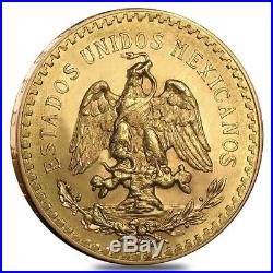 1946 Mexico 50 Pesos Gold Coin AU/BU