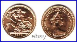 1967 English Mint Gold Sovereign Queen Elizabeth II Gem Bu Hard Solid Coin Money