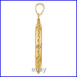 1967-Now 1 oz Krugerrand Screw Top Petite Knotted Rope Coin Bezel in 14k Gold 1967-Now 1 oz Krugerrand Screw Top Petite Knotted Rope Coin Bezel in 14k Gold